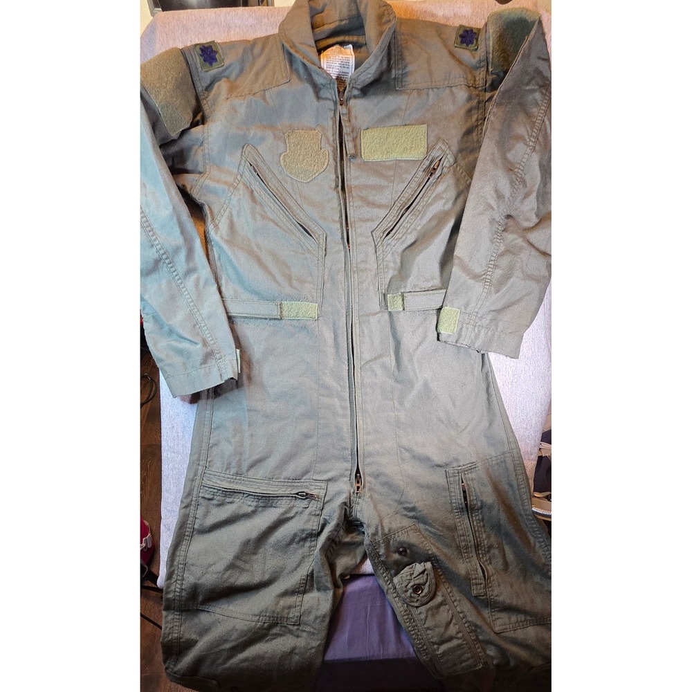 Red Kap CWU-27/P Flyers Coveralls Sage Green Flight Suit 36S 8415-01-043-8380